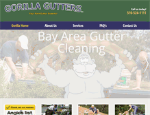 Tablet Screenshot of gorillagutters.com
